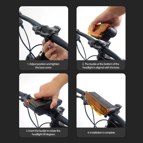 Rechargeable Cycling Headlight Waterproofed Bicycles-1 2