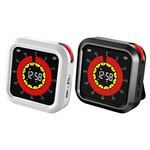 Digital Kitchen Timer Visual Timer Rechargeable-Black 1