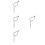 4Pcs Silver DIY Knitting Needles for Bracelet Work and Weaving 2