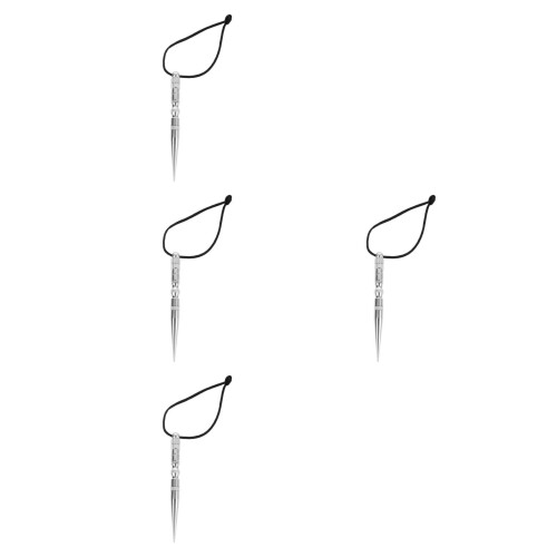 4Pcs Silver DIY Knitting Needles for Bracelet Work and Weaving 1
