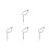 4Pcs Silver DIY Knitting Needles for Bracelet Work and Weaving 3