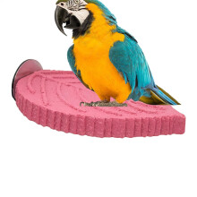(Pinks) Bird Parrot Resin Stand Rack Bird Cage Accessories Perch for Small Animal Stand Board