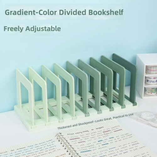 Bookends for Displaying, Notebooks Books Stand,-gradient green