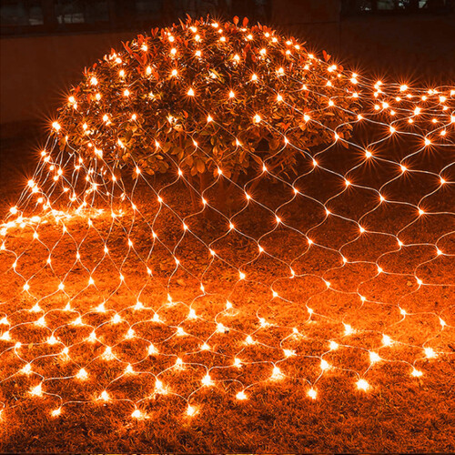 Ζεστό λευκό 96-LED PVC δίχτυ φωτισμού 1,5x1,5μ 1
