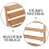 1Set Bamboo Standing Shoe Rack Multi-Tier Brown Organizer for Home Use 4