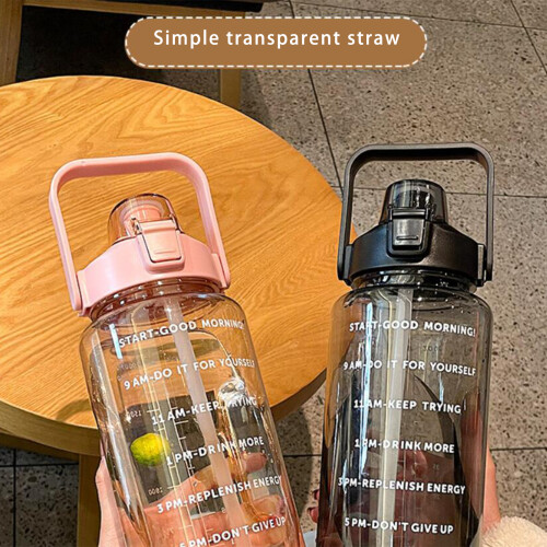 2000-ml-Sport-Trinkflasche mit Zeitmarkierungen, PC PP 1