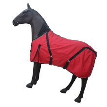 Breathable Cotton Canvas Horse Rug Adjustable And-Red 135