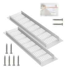 2Set Rustproof Aluminum Alloy Grille with Screws Ventilation