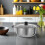 5Pcs Multi-Size Stainless Steel Cooking Pots Set Versatile Home Use 3