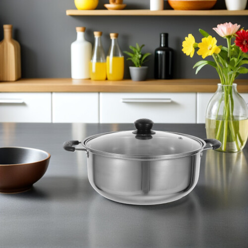5Pcs Multi-Size Stainless Steel Cooking Pots Set Versatile Home Use 2