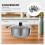 5Pcs Multi-Size Stainless Steel Cooking Pots Set Versatile Home Use 4