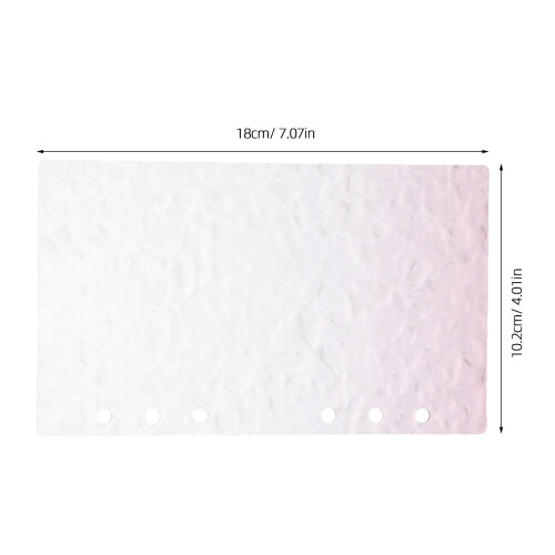 Roze A6 Acryl Journal Cover Met Refillbare Planner Bescherming 1