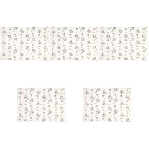 5Pcs Newborn Baby Blankets Multi Use Soft Cartoon Pattern Swaddle 1