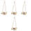 4Sets Home Use Parakeet Bird Stand with Swing and Feeding Cups 2