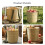 Bamboo Woven Fruit Basket Portable Harvest Backpack for Outdoors 5