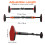 Portable Pull Up Bars Adjustable Steel Doorway Bar Black for Home 2