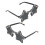 2Pcs Multicolor Star Shape Sunglasses Rimless Plastic Party Eyewear 7