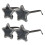 2Pcs Multicolor Star Shape Sunglasses Rimless Plastic Party Eyewear 10
