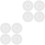 8Pcs Reusable Silicone Cup Lids Transparent Round Covers for Home Use 2
