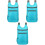 3Pcs Sky-Blue Lightweight Travel Backpack with Waterproof Design 2