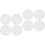8Pcs Reusable Silicone Cup Lids Transparent Round Covers for Home Use 3