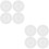 8Pcs Reusable Silicone Cup Lids Transparent Round Covers for Home Use 5