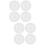 8Pcs Reusable Silicone Cup Lids Transparent Round Covers for Home Use 6