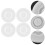 8Pcs Reusable Silicone Cup Lids Transparent Round Covers for Home Use 8