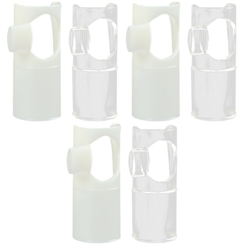 6Pcs Flute Blow Aid Mouthpieces Nylon Material Compact Assorted Colors 1