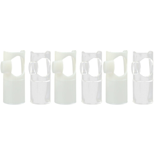 6Pcs Flute Blow Aid Mouthpieces Nylon Material Compact Assorted Colors 2