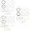 6Sets Assorted Color Nose Rings Practical Nose Adornments 6