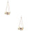 2Sets Durable Wood and Stainless Steel Parrot Feed Swing with Perch 5