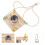 2Sets Durable Wood and Stainless Steel Parrot Feed Swing with Perch 7