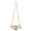 2Sets Durable Wood and Stainless Steel Parrot Feed Swing with Perch 8