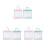 6Pcs Nylon File Bags Snap Button Document Organizers for Office 2