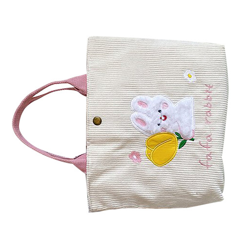 Handtasche aus Samt mit Erdbeermuster 1