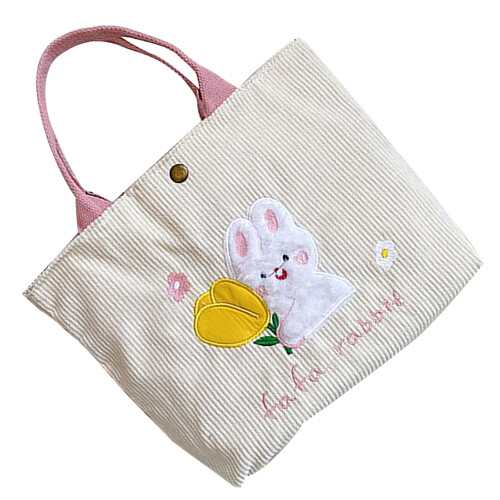 Handtasche aus Samt mit Erdbeermuster 2
