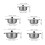 5Pcs Stainless Steel Deep Cooking Pots Home Kitchen Set 2