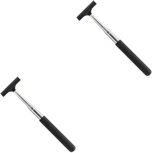2 Pieces Mirror Cleaner Rear View Squeegee Car Rearview Wipe For Side 1