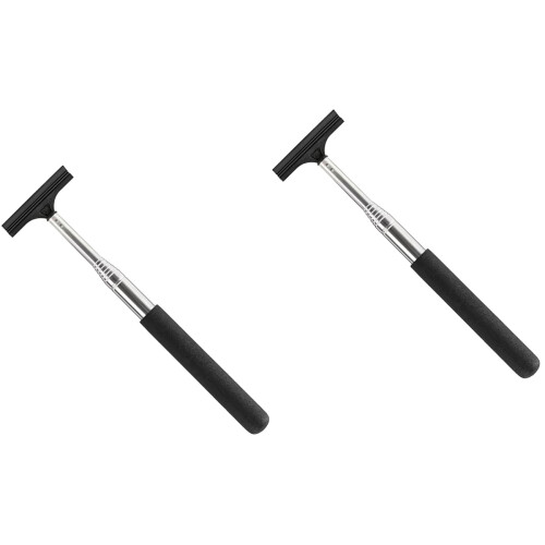 2 Pieces Mirror Cleaner Rear View Squeegee Car Rearview Wipe For Side 2
