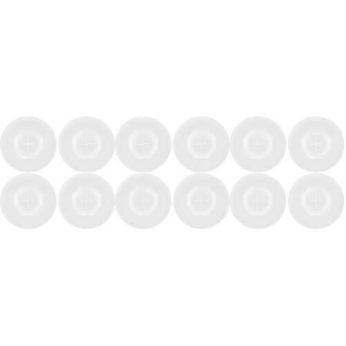 12Pcs Spill Proof Silicone Cup Lids with Straw Hole for Home Use 2