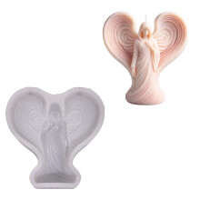 Moule à bougie en Silicone, ange cœur, multifonctionnel, pour