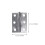 Stainless Steel Cabinet Hinges Silver 32pcs 2.5 Inch 2