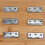 Stainless Steel Cabinet Hinges Silver 32pcs 2.5 Inch 7