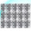 Stainless Steel Cabinet Hinges Silver 32pcs 2.5 Inch 8