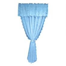 Rideau transparent en dentelle multifonctionnel,-Bleu 140x245cm
