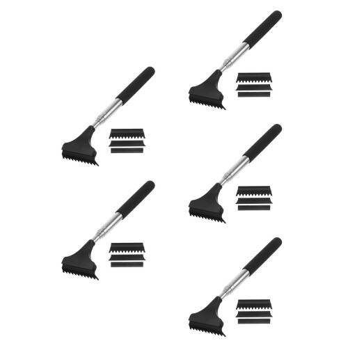 5Sets Car Snow Removal Tool Black Squeegee Ice for Windows 1