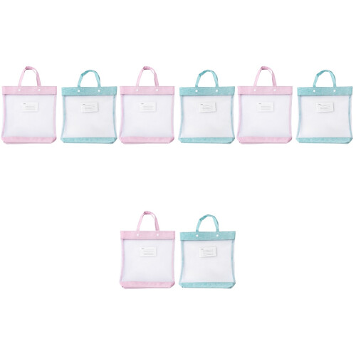 4 Pcs Handheld File Holders Nylon Bag Practical Document 1