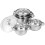 5Pcs Steel Cookware Set Silver Nonstick Pots and Pans for Home Kitchen 10