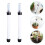 8Pcs White Plastic Water Level Indicator Accurate Plant Watering Gauge 10